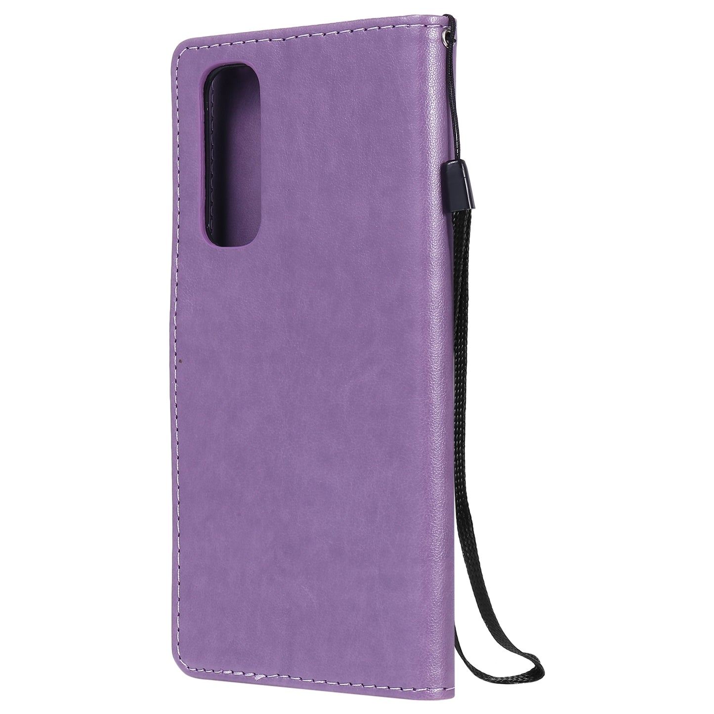 For OPPO Reno4 Pro 4G Cat and Bee Embossed Flip Leather Phone Case Wallet Cover with Card Slots Cash Pocket Magnetic Stand Protective Shockproof TPU PU Leather Case with Wrist Strap