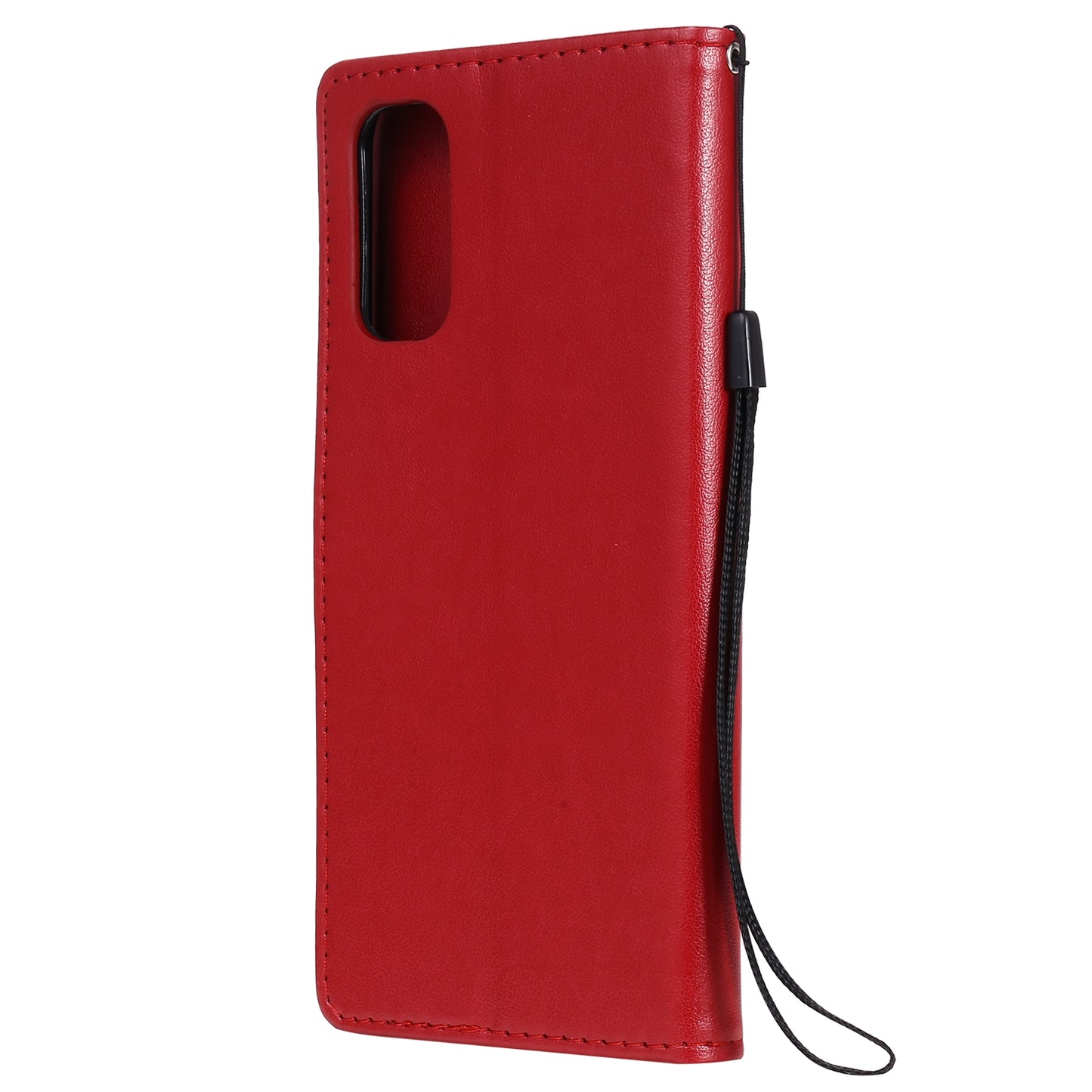 For OPPO Reno4 4G Cat and Bee Embossed Flip Leather Phone Case Wallet Cover with Card Slots Cash Pocket Magnetic Stand Protective Shockproof TPU PU Leather Case with Wrist Strap