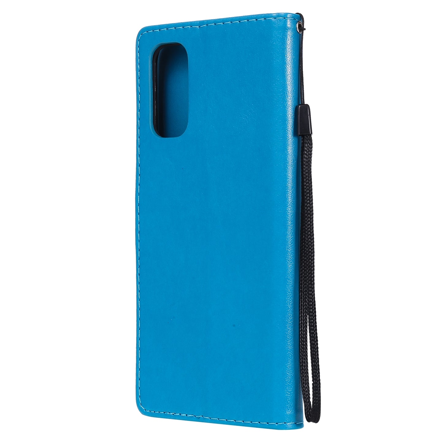 For OPPO Reno4 4G Cat and Bee Embossed Flip Leather Phone Case Wallet Cover with Card Slots Cash Pocket Magnetic Stand Protective Shockproof TPU PU Leather Case with Wrist Strap