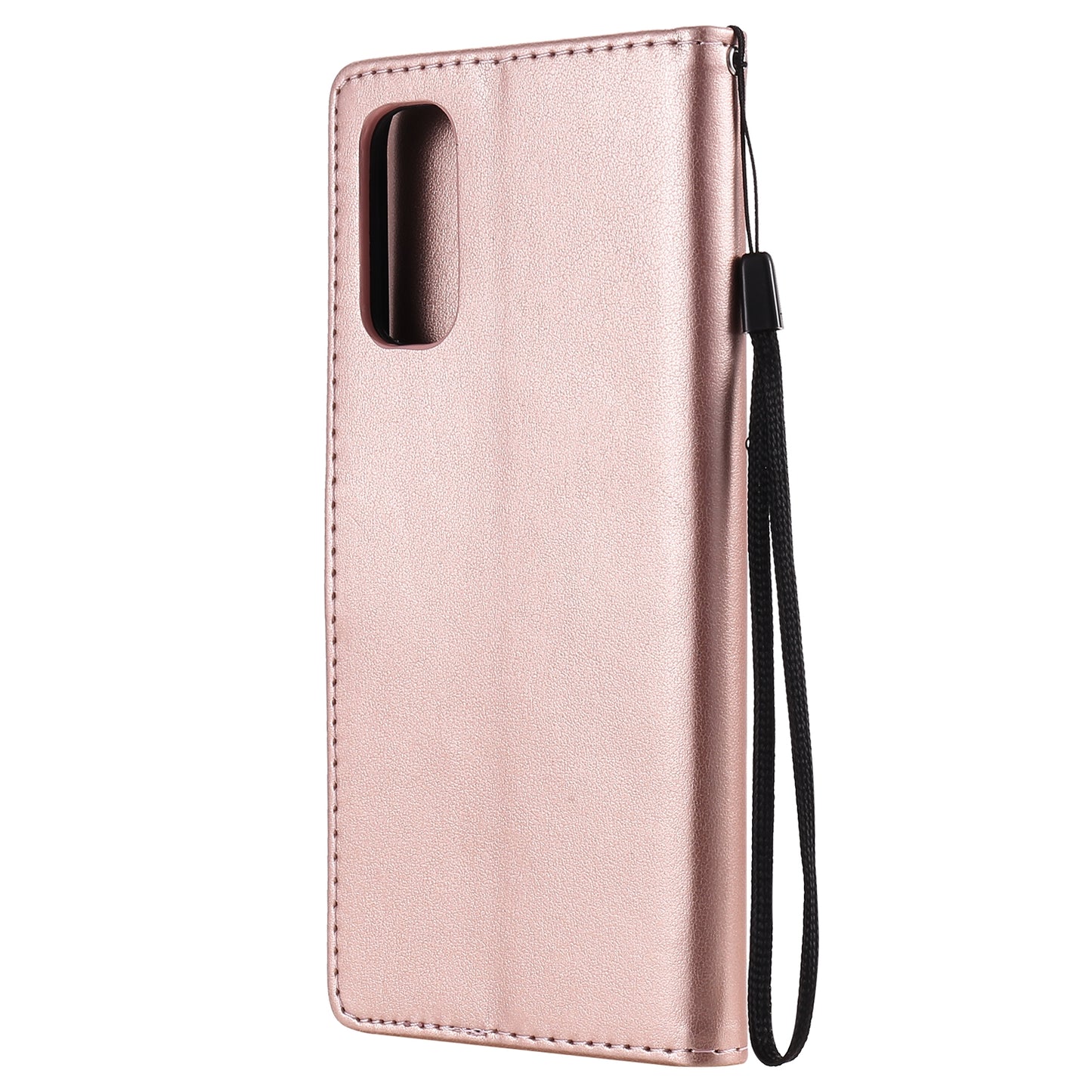 For OPPO Reno4 4G Cat and Bee Embossed Flip Leather Phone Case Wallet Cover with Card Slots Cash Pocket Magnetic Stand Protective Shockproof TPU PU Leather Case with Wrist Strap