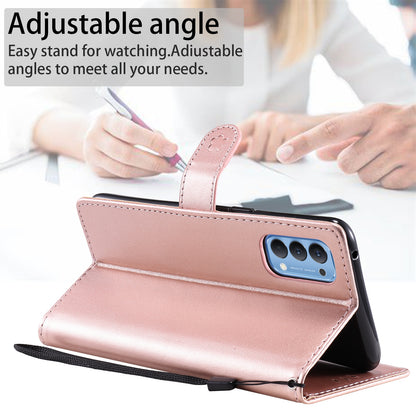 For OPPO Reno4 4G Cat and Bee Embossed Flip Leather Phone Case Wallet Cover with Card Slots Cash Pocket Magnetic Stand Protective Shockproof TPU PU Leather Case with Wrist Strap