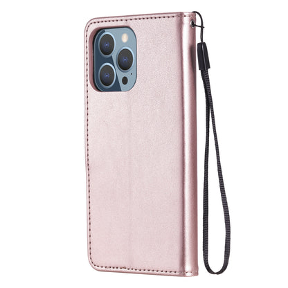 For Apple iPhone 13 Pro Cat and Bee Embossed Flip Leather Phone Case Wallet Cover with Card Slots Cash Pocket Magnetic Stand Protective Shockproof TPU PU Leather Case with Wrist Strap