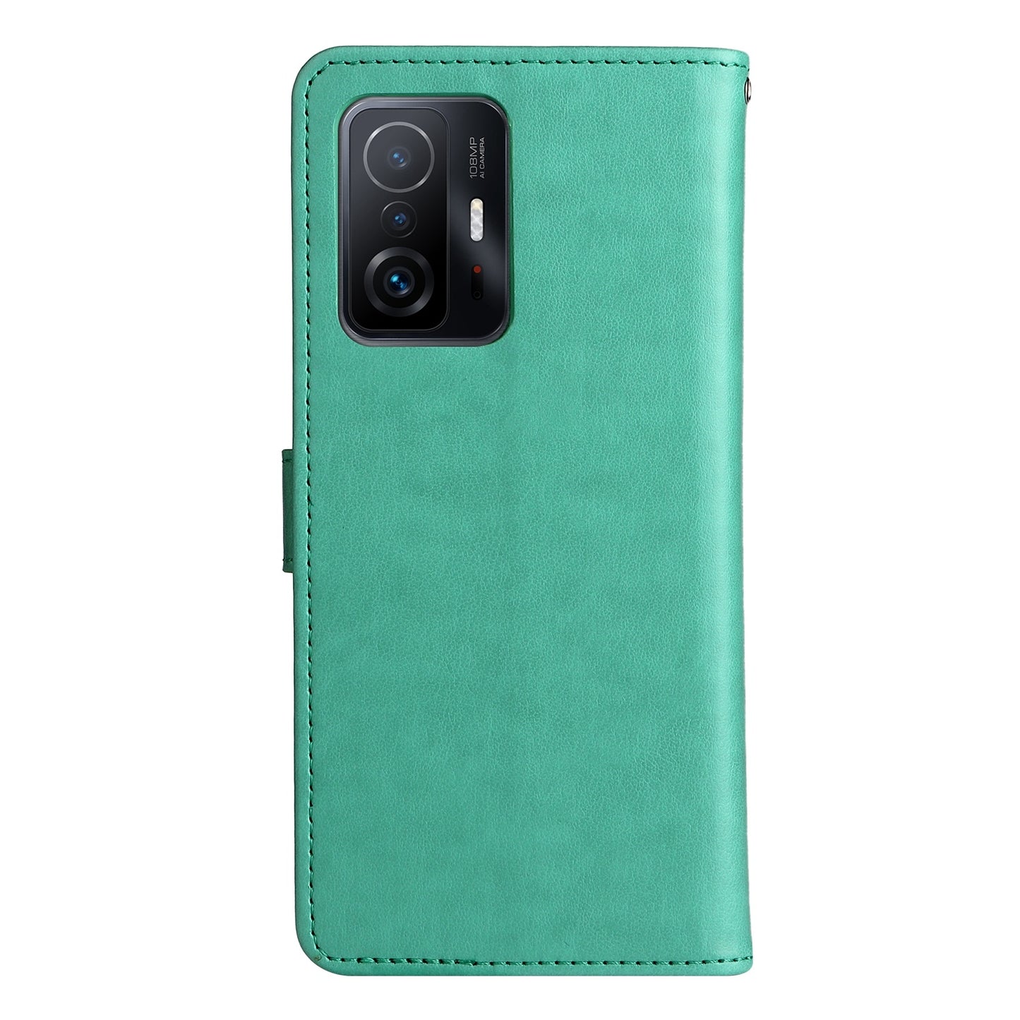 For Xiaomi 11T Pro Cat and Bee Embossed Flip Leather Phone Case Wallet Cover with Card Slots Cash Pocket Magnetic Stand Protective Shockproof TPU PU Leather Case with Wrist Strap