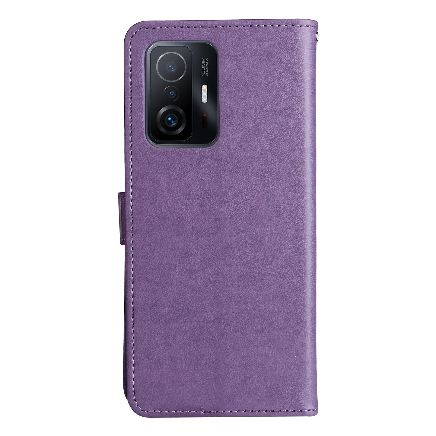 For Xiaomi 11T Pro Cat and Bee Embossed Flip Leather Phone Case Wallet Cover with Card Slots Cash Pocket Magnetic Stand Protective Shockproof TPU PU Leather Case with Wrist Strap