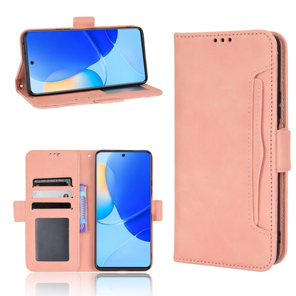 Huawei nova 9 SE Skin Feel PU Leather Wallet Phone Case with Card Slots, Cash Pocket, Magnetic Closure, Built-In Stand, Full Protection TPU Cover
