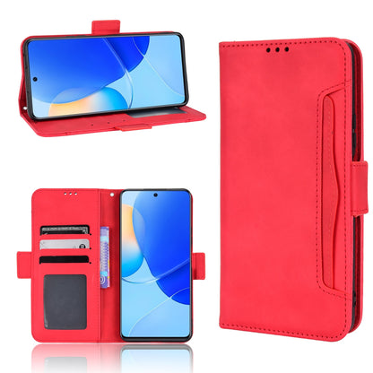 Honor 50 SE Skin Feel PU Leather Wallet Phone Case with Card Slots, Cash Pocket, Magnetic Closure, Built-In Stand, Full Protection TPU Cover