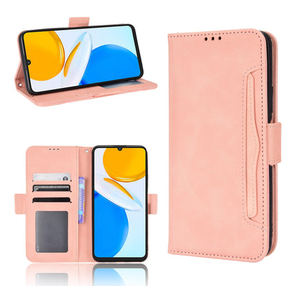 Honor X7 Skin Feel PU Leather Wallet Phone Case with Card Slots, Cash Pocket, Magnetic Closure, Built-In Stand, Full Protection TPU Cover