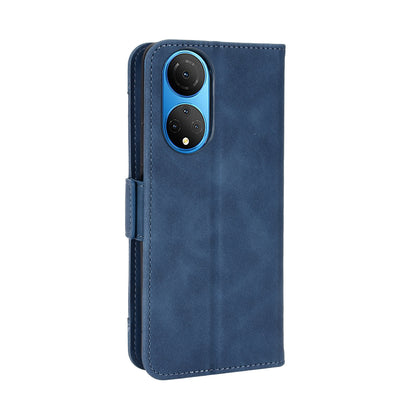 Honor X7 Skin Feel PU Leather Wallet Phone Case with Card Slots, Cash Pocket, Magnetic Closure, Built-In Stand, Full Protection TPU Cover