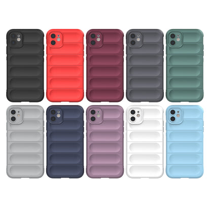 Apple iPhone 11 Magic Shield TPU + Flannel Protective Phone Case Cover, Shockproof Scratch Resistant