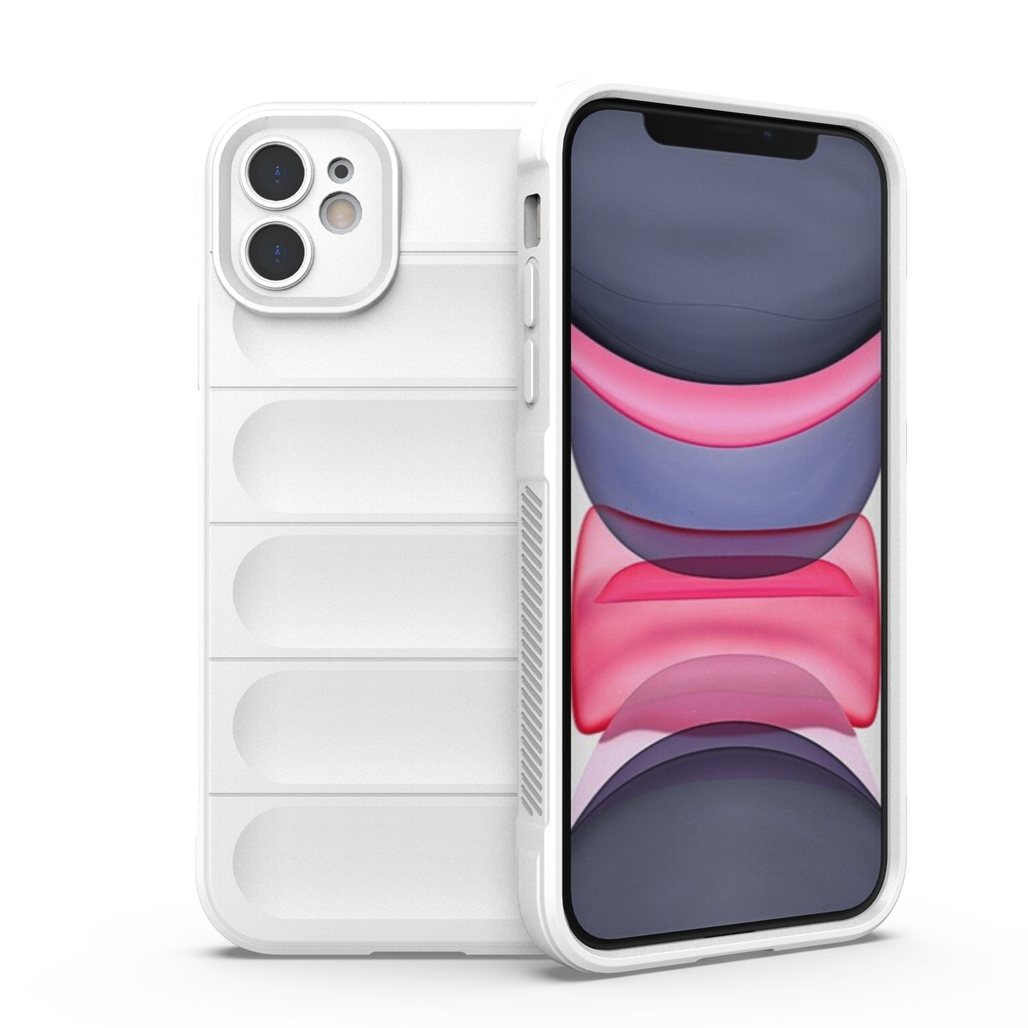 Apple iPhone 11 Magic Shield TPU + Flannel Protective Phone Case Cover, Shockproof Scratch Resistant