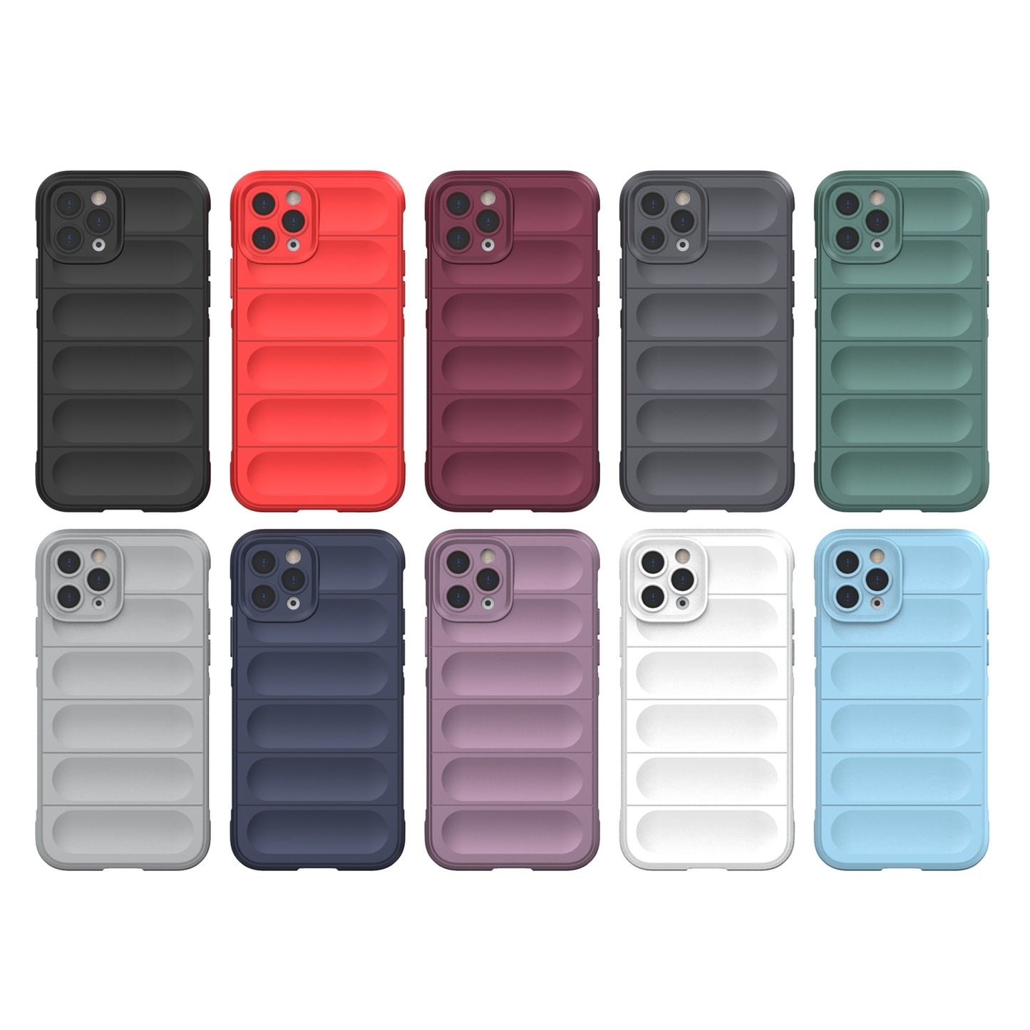 Apple iPhone 11 Pro Magic Shield TPU + Flannel Protective Phone Case Cover, Shockproof Scratch Resistant