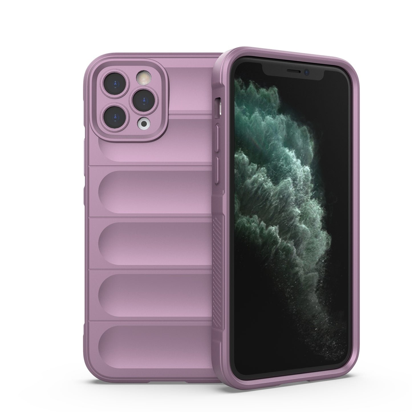 Apple iPhone 11 Pro Max Magic Shield TPU + Flannel Protective Phone Case Cover, Shockproof Scratch Resistant