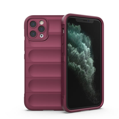 Apple iPhone 11 Pro Max Magic Shield TPU + Flannel Protective Phone Case Cover, Shockproof Scratch Resistant