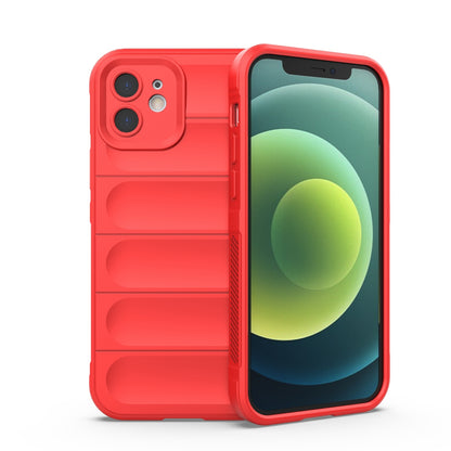 Apple iPhone 12 Magic Shield TPU + Flannel Protective Phone Case Cover, Shockproof Scratch Resistant