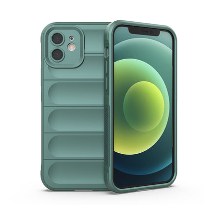 Apple iPhone 12 Magic Shield TPU + Flannel Protective Phone Case Cover, Shockproof Scratch Resistant