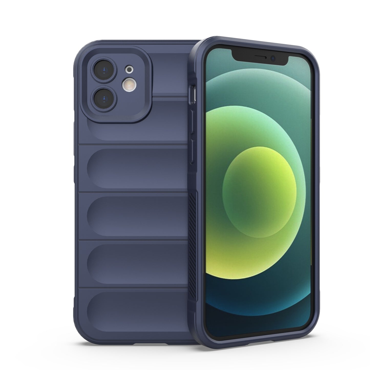 Apple iPhone 12 Magic Shield TPU + Flannel Protective Phone Case Cover, Shockproof Scratch Resistant