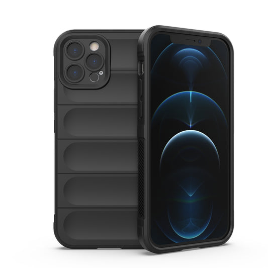 Apple iPhone 12 Pro Magic Shield TPU + Flannel Protective Phone Case Cover, Shockproof Scratch Resistant