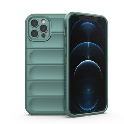 Apple iPhone 12 Pro Magic Shield TPU + Flannel Protective Phone Case Cover, Shockproof Scratch Resistant
