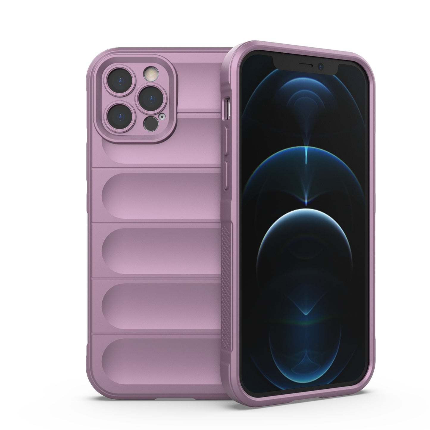 Apple iPhone 12 Pro Magic Shield TPU + Flannel Protective Phone Case Cover, Shockproof Scratch Resistant