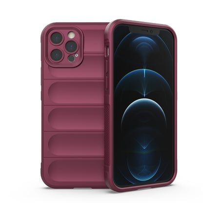 Apple iPhone 12 Pro Magic Shield TPU + Flannel Protective Phone Case Cover, Shockproof Scratch Resistant