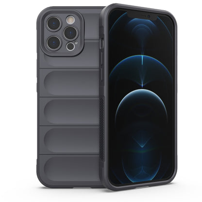 Apple iPhone 12 Pro Max Magic Shield TPU + Flannel Protective Phone Case Cover, Shockproof Scratch Resistant
