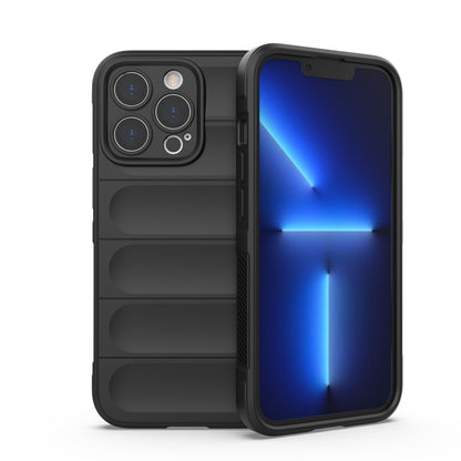 Apple iPhone 13 Pro Magic Shield TPU + Flannel Protective Phone Case Cover, Shockproof Scratch Resistant