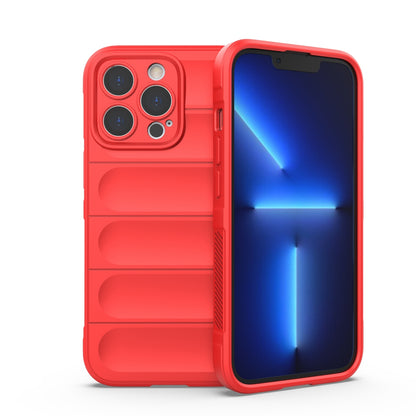 Apple iPhone 13 Pro Magic Shield TPU + Flannel Protective Phone Case Cover, Shockproof Scratch Resistant
