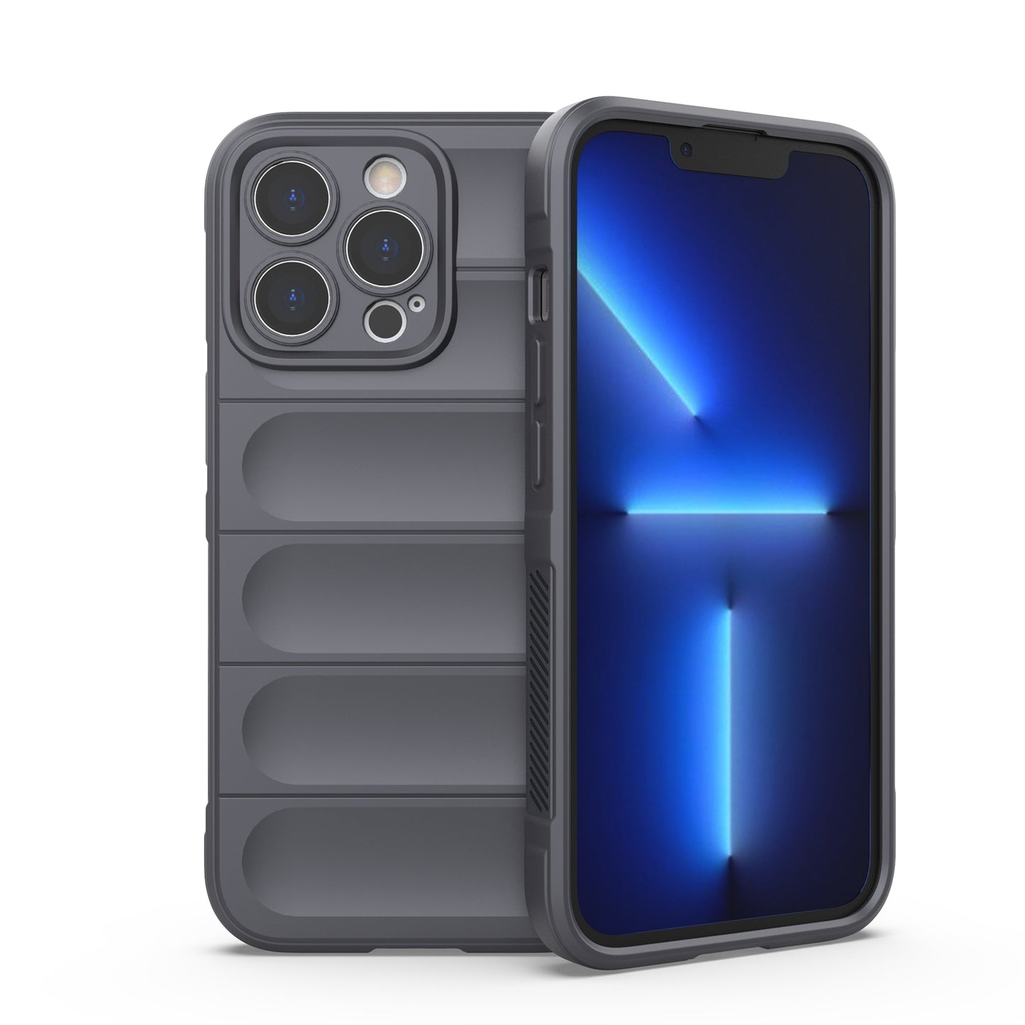 Apple iPhone 13 Pro Magic Shield TPU + Flannel Protective Phone Case Cover, Shockproof Scratch Resistant