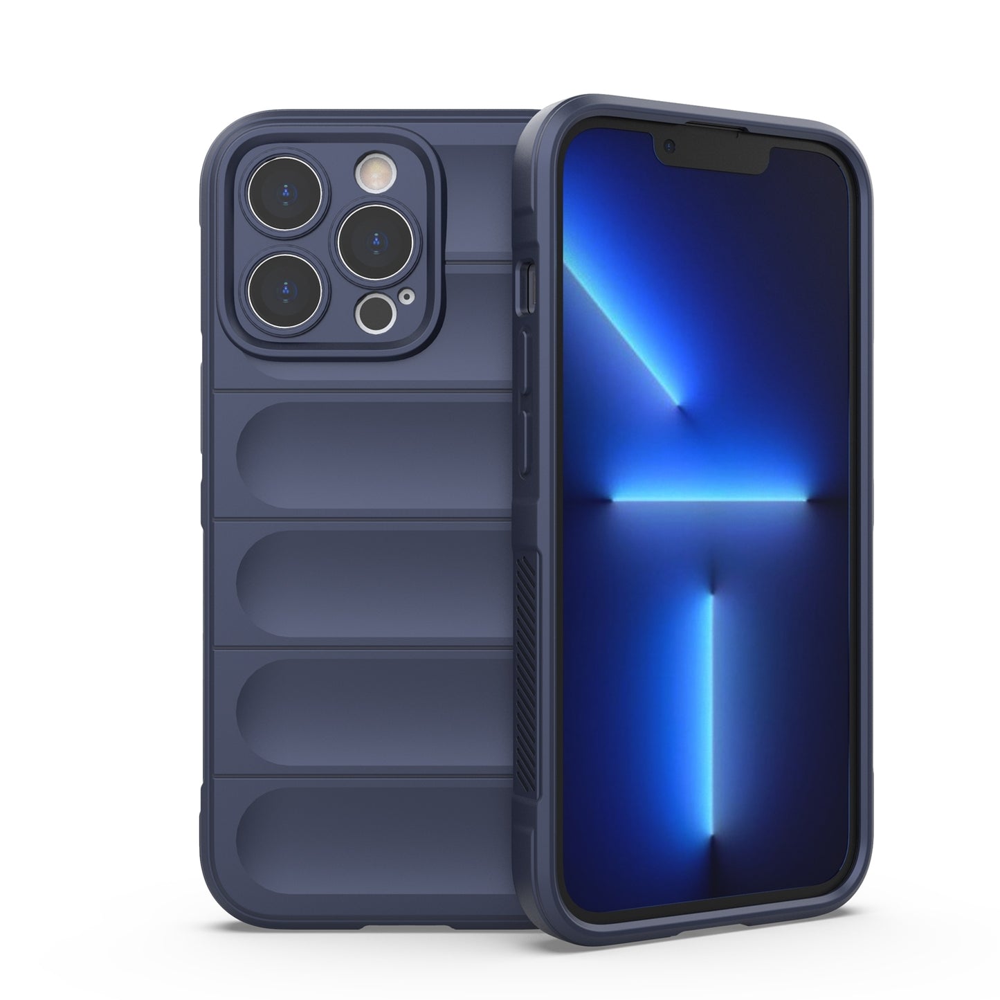 Apple iPhone 13 Pro Magic Shield TPU + Flannel Protective Phone Case Cover, Shockproof Scratch Resistant
