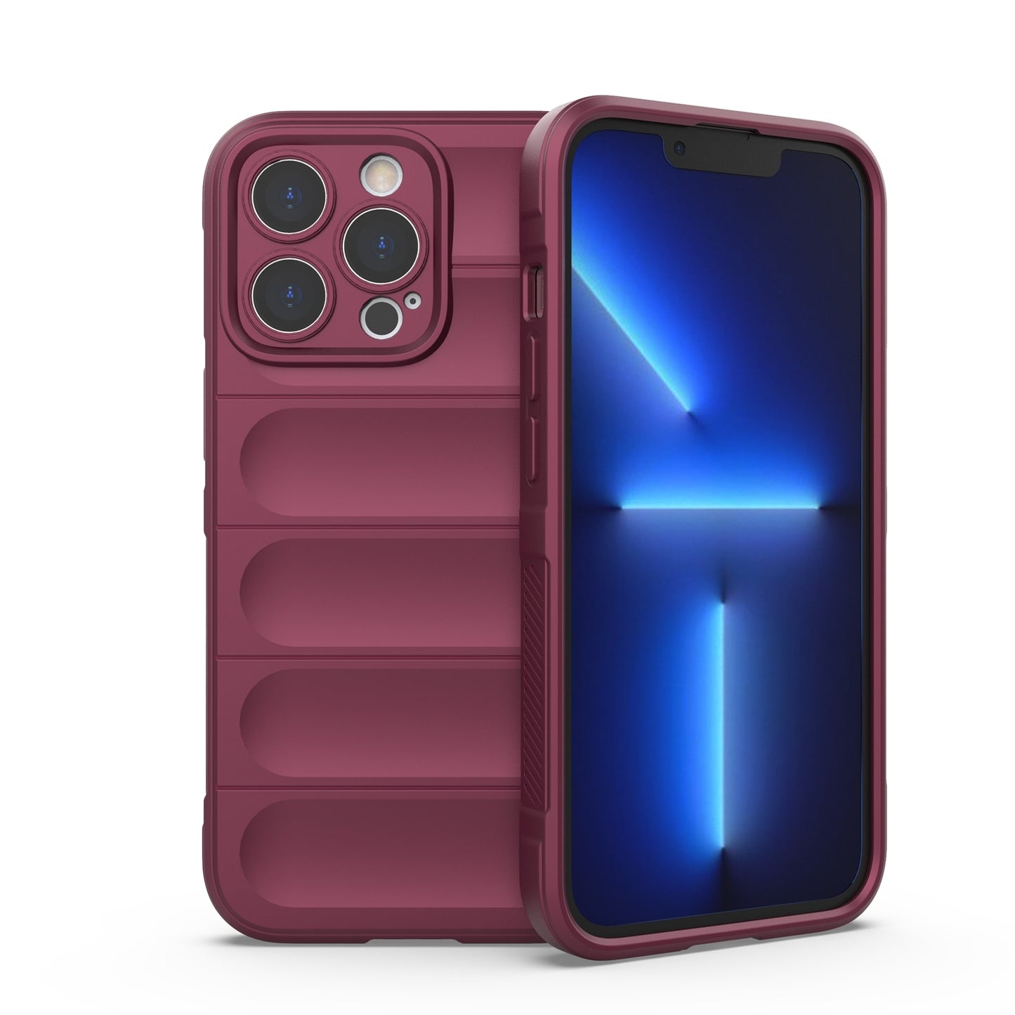 Apple iPhone 13 Pro Magic Shield TPU + Flannel Protective Phone Case Cover, Shockproof Scratch Resistant