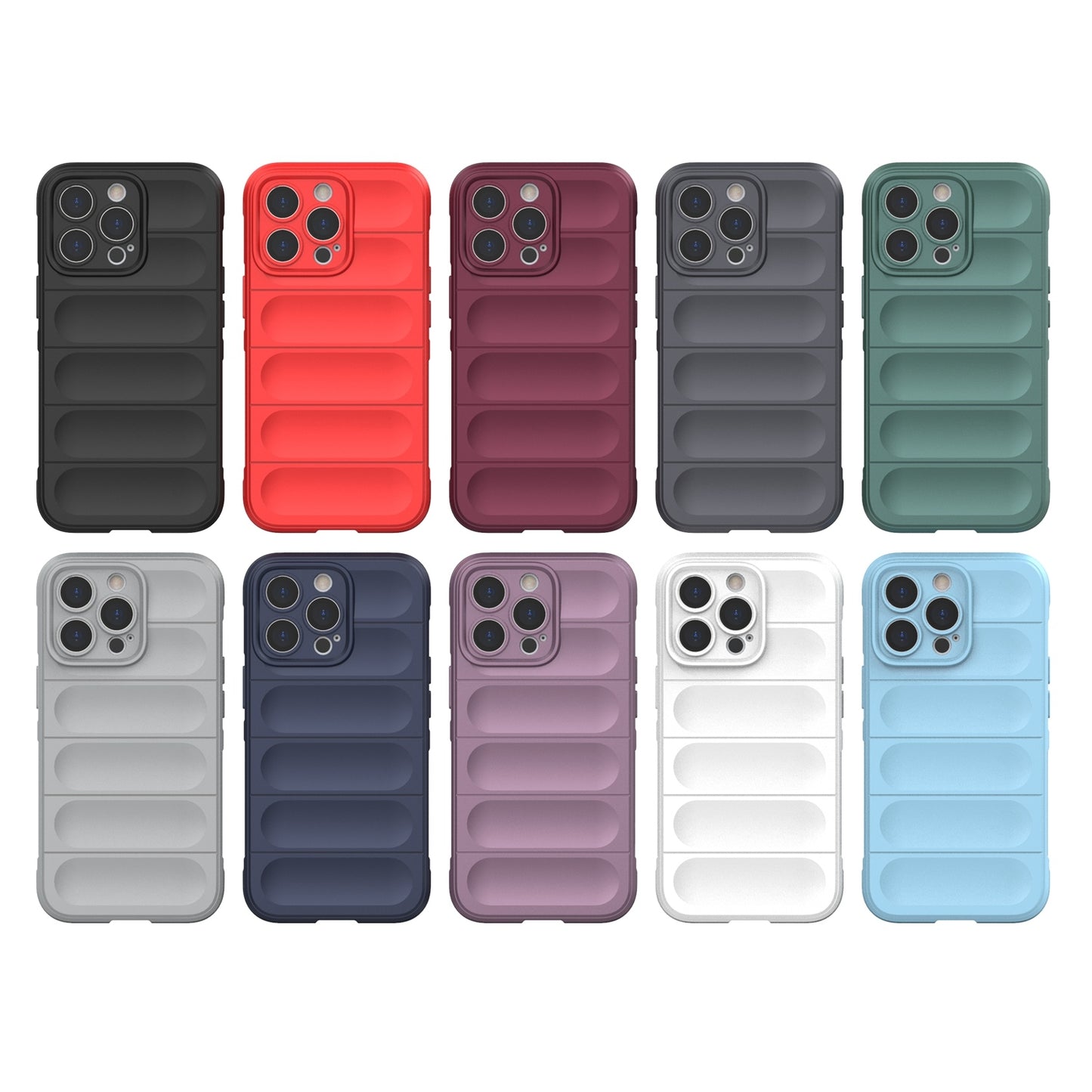 Apple iPhone 13 Pro Magic Shield TPU + Flannel Protective Phone Case Cover, Shockproof Scratch Resistant