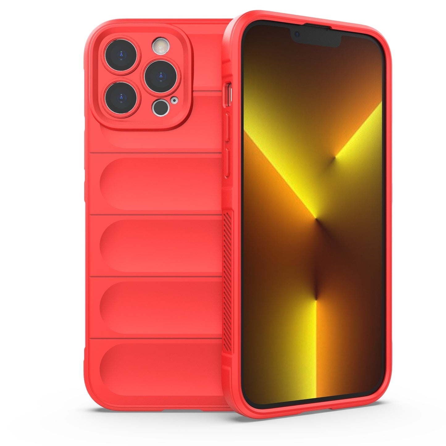 Apple iPhone 13 Pro Max Magic Shield TPU + Flannel Protective Phone Case Cover, Shockproof Scratch Resistant
