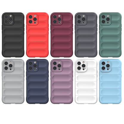 Apple iPhone 13 Pro Max Magic Shield TPU + Flannel Protective Phone Case Cover, Shockproof Scratch Resistant