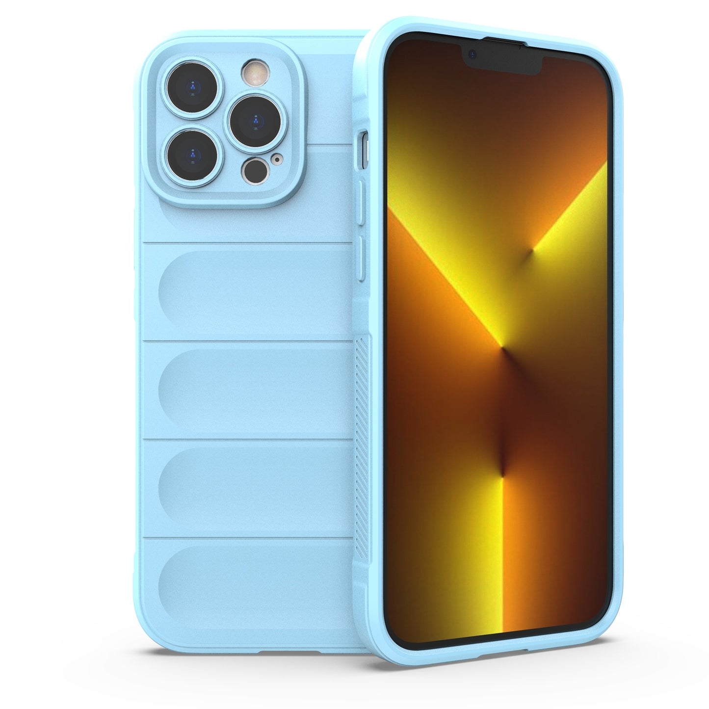 Apple iPhone 13 Pro Max Magic Shield TPU + Flannel Protective Phone Case Cover, Shockproof Scratch Resistant