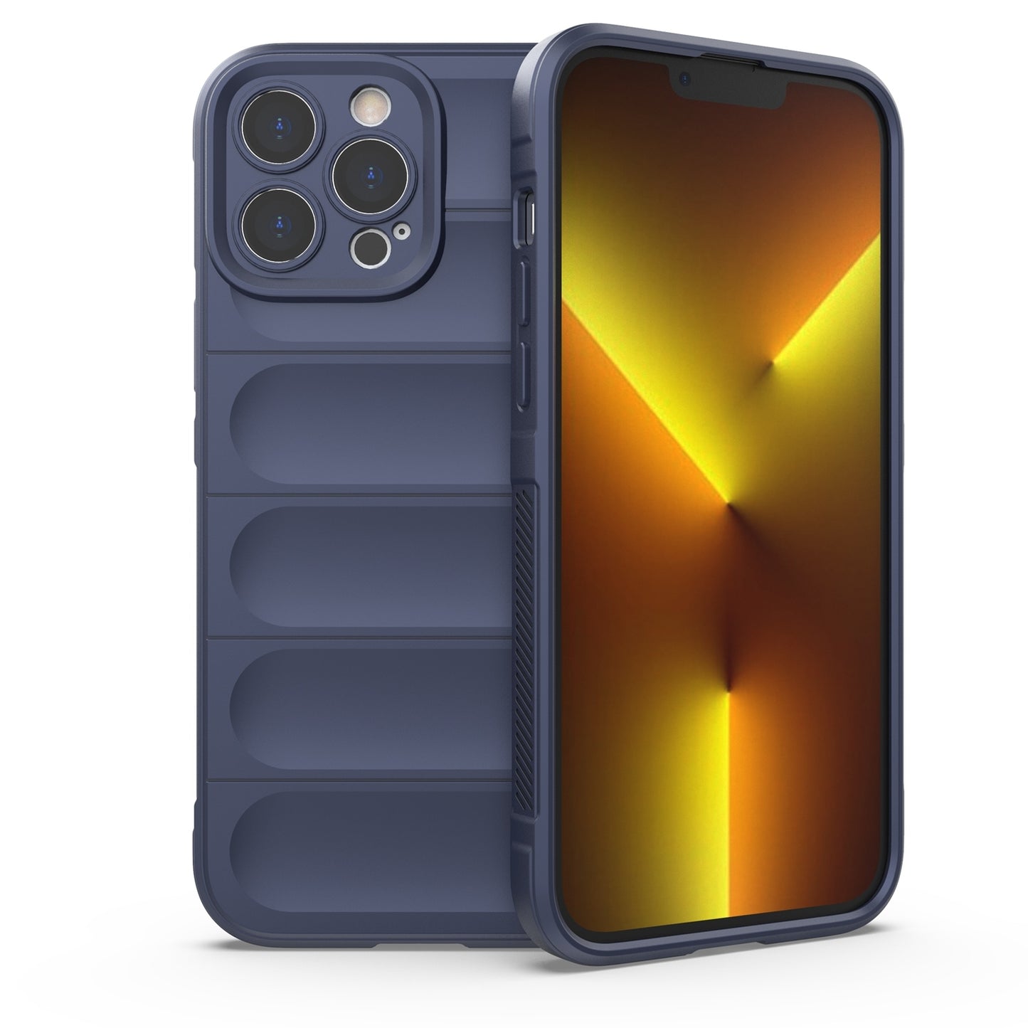 Apple iPhone 13 Pro Max Magic Shield TPU + Flannel Protective Phone Case Cover, Shockproof Scratch Resistant