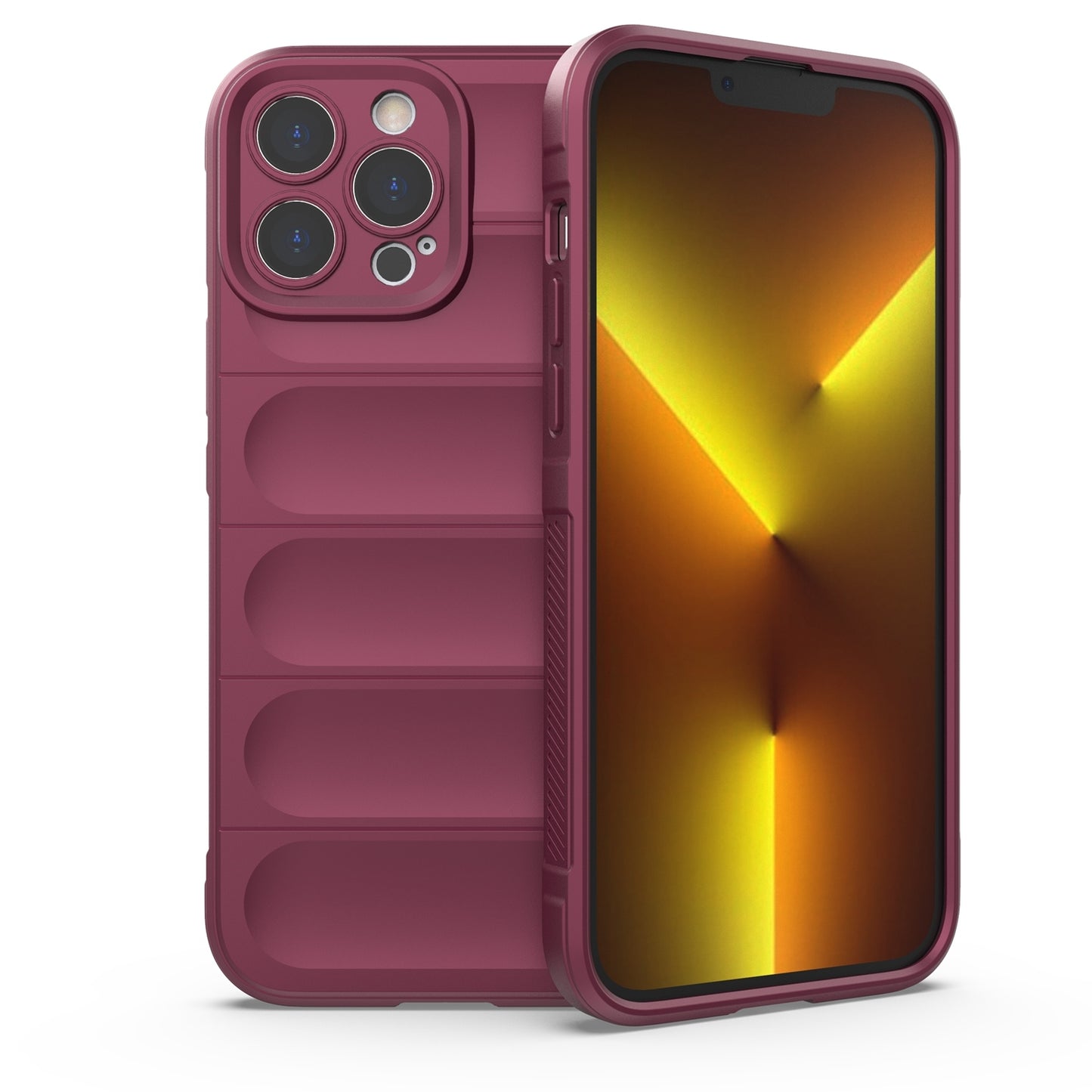 Apple iPhone 13 Pro Max Magic Shield TPU + Flannel Protective Phone Case Cover, Shockproof Scratch Resistant