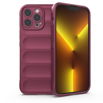 Apple iPhone 13 Pro Max Magic Shield TPU + Flannel Protective Phone Case Cover, Shockproof Scratch Resistant