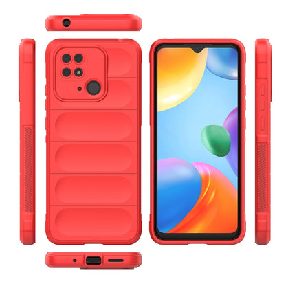 Xiaomi Redmi 10C Magic Shield TPU + Flannel Protective Phone Case Cover, Shockproof Scratch Resistant