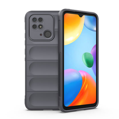 Xiaomi Redmi 10C Magic Shield TPU + Flannel Protective Phone Case Cover, Shockproof Scratch Resistant