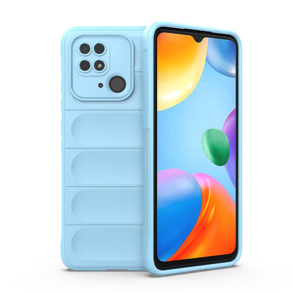 Xiaomi Redmi 10C Magic Shield TPU + Flannel Protective Phone Case Cover, Shockproof Scratch Resistant