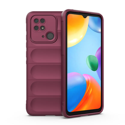 Xiaomi Redmi 10C Magic Shield TPU + Flannel Protective Phone Case Cover, Shockproof Scratch Resistant