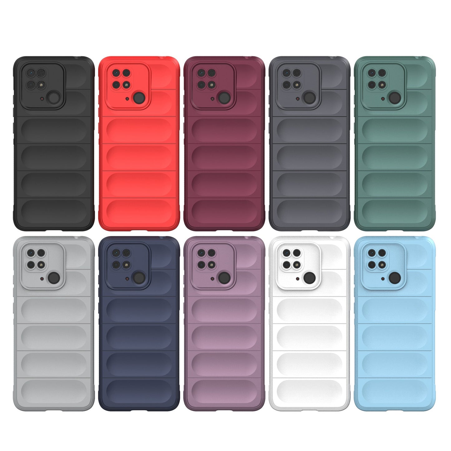 Xiaomi Redmi 10C Magic Shield TPU + Flannel Protective Phone Case Cover, Shockproof Scratch Resistant