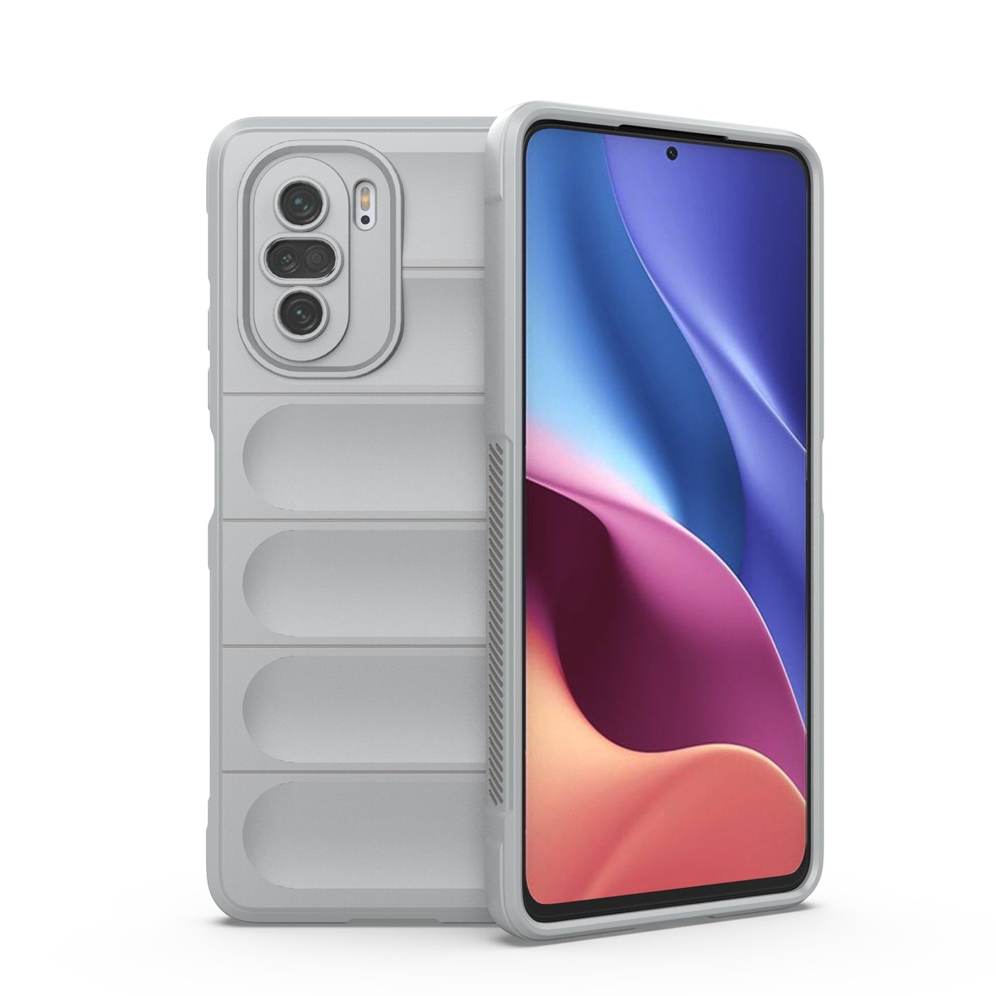 Xiaomi Redmi K40 Magic Shield TPU + Flannel Protective Phone Case Cover, Shockproof Scratch Resistant