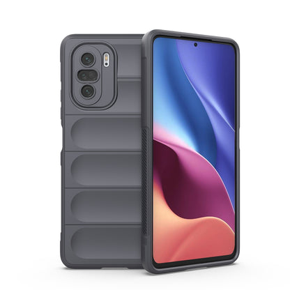 Xiaomi Redmi K40 Magic Shield TPU + Flannel Protective Phone Case Cover, Shockproof Scratch Resistant