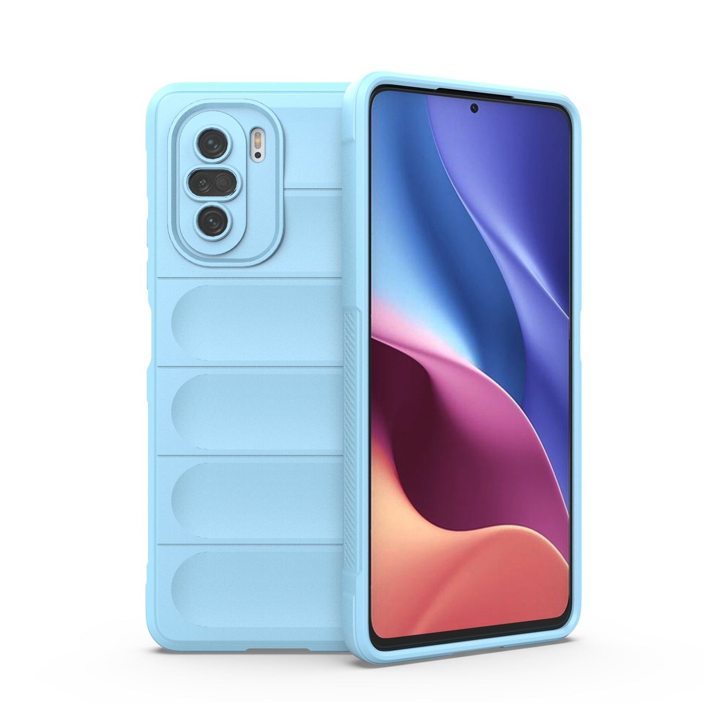 Xiaomi Redmi K40 Magic Shield TPU + Flannel Protective Phone Case Cover, Shockproof Scratch Resistant