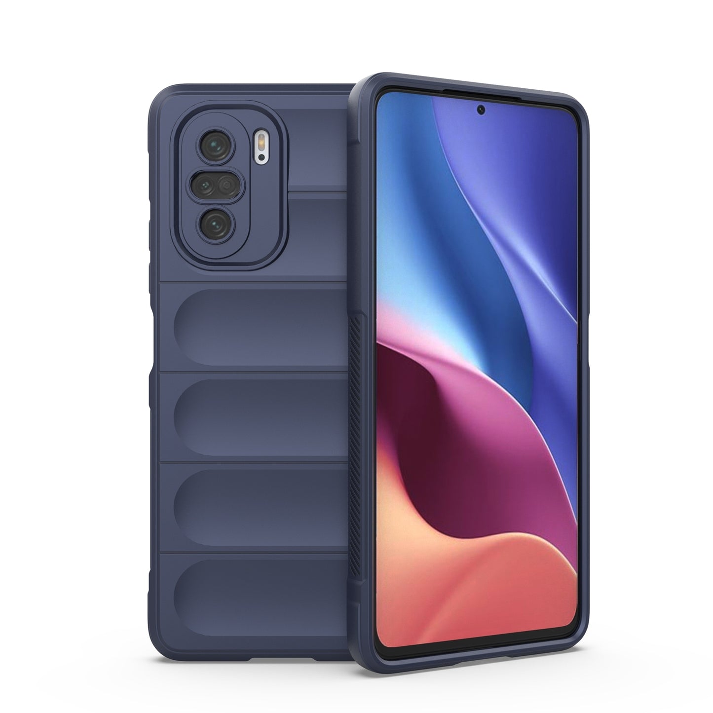 Xiaomi Redmi K40 Magic Shield TPU + Flannel Protective Phone Case Cover, Shockproof Scratch Resistant