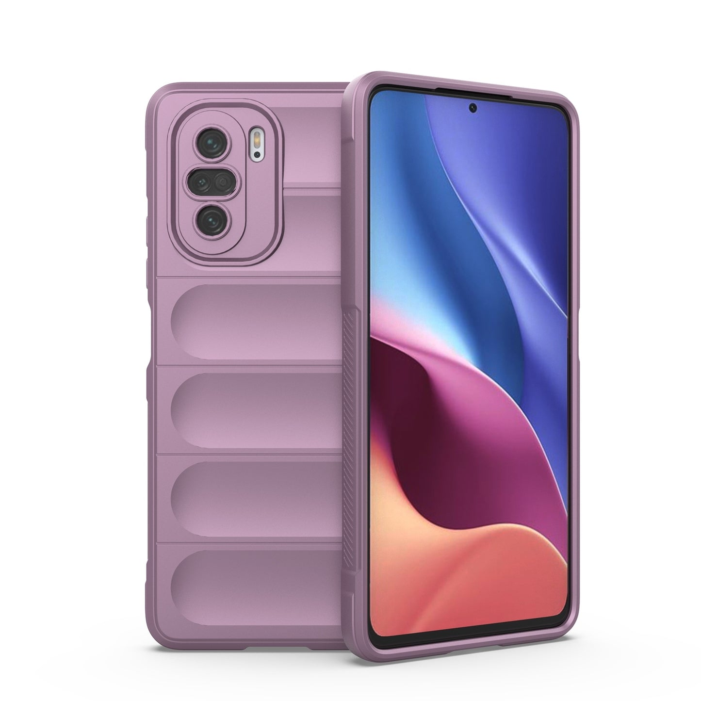 Xiaomi Redmi K40 Magic Shield TPU + Flannel Protective Phone Case Cover, Shockproof Scratch Resistant