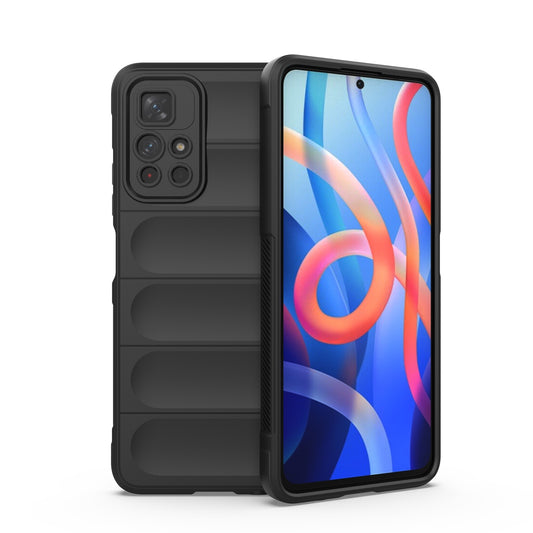 Xiaomi Redmi Note 11 5G Magic Shield TPU + Flannel Protective Phone Case Cover, Shockproof Scratch Resistant