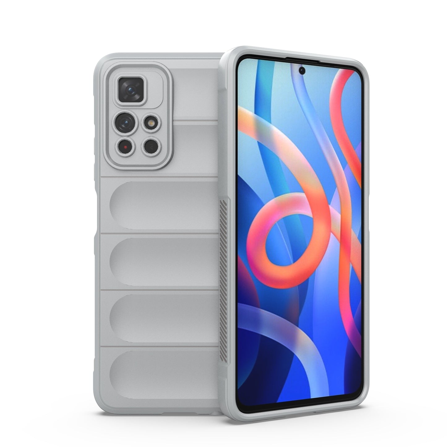 Xiaomi Redmi Note 11 5G Magic Shield TPU + Flannel Protective Phone Case Cover, Shockproof Scratch Resistant