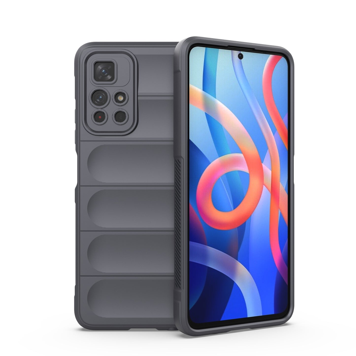 Xiaomi Redmi Note 11 5G Magic Shield TPU + Flannel Protective Phone Case Cover, Shockproof Scratch Resistant